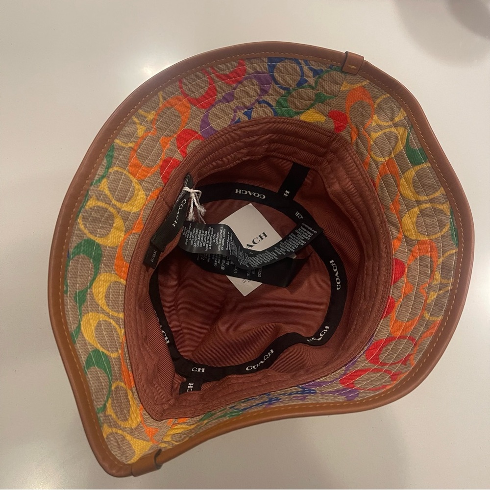 Coach’ Multi Colour Signature Bucket Hat - Picture 8 of 10
